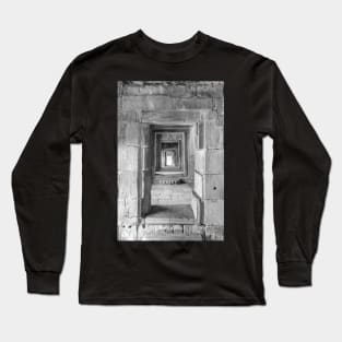 Portal After Portal, Baphuon Temple - BW Long Sleeve T-Shirt